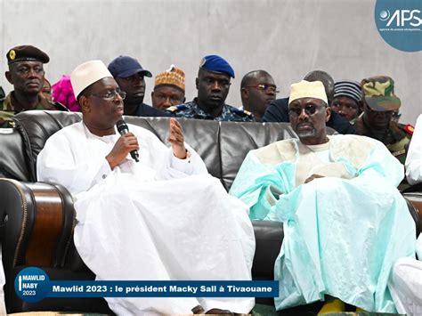 12 Photos Mawlid 2023 La Visite Du Président Macky Sall à Tivaoune