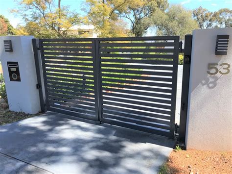 Perth Aluminium Slat Gates Fencing Auswest Fencing