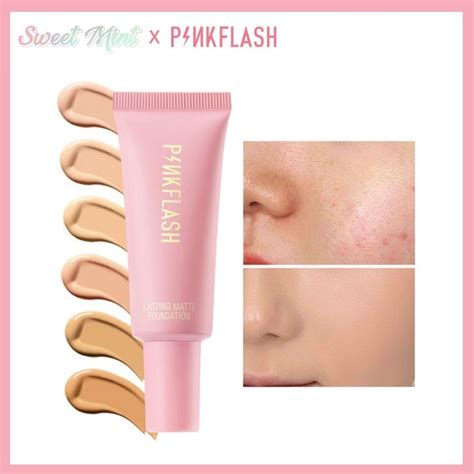 Sweet Mint Pinkflash Full Coverage Face Matte Foundation Waterproof Bb