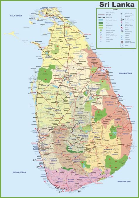 Sri Lanka Travel Map Printable Map Of Sri Lanka Printable Maps | Images and Photos finder