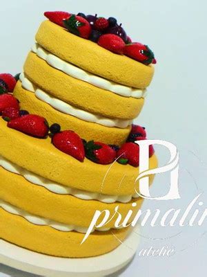 Naked Cake Frutas Vermelhas Compre Produtos Personalizados No Elo