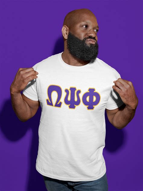 Omega Psi Phi Distressed Letter Teesweatshirt