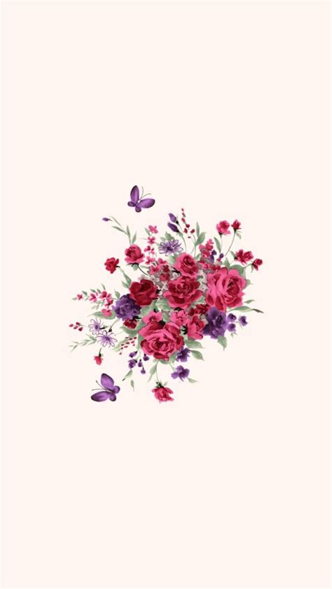 Floral Wallpaper | Beautiful Flowers and Butterflies