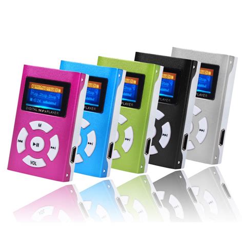 Fashion Usb Mini Mp3 Player Lcd Screen Support 32gb Micro Sd Tf Card