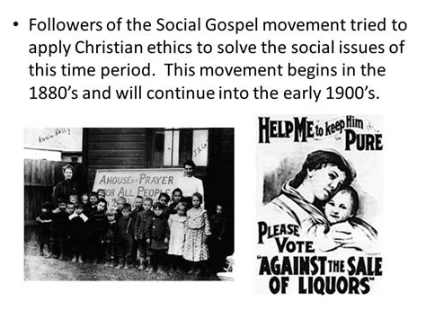 Social Gospel Movement
