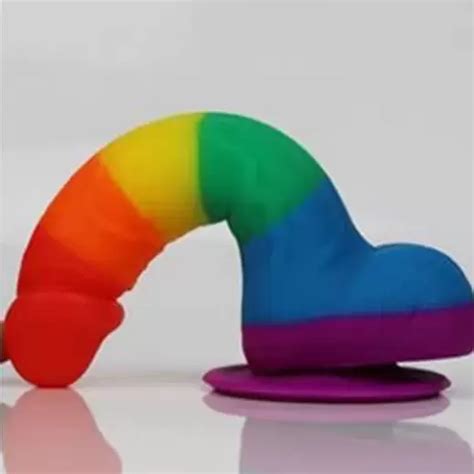 Realistic Rainbow Dildo With Suction Cup Dildos Adultscare