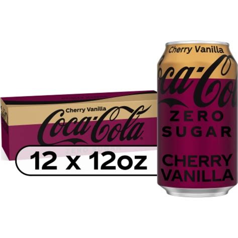 Coca Cola Cherry Vanilla Zero Sugar Soda Cans Pk Fl Oz Fred