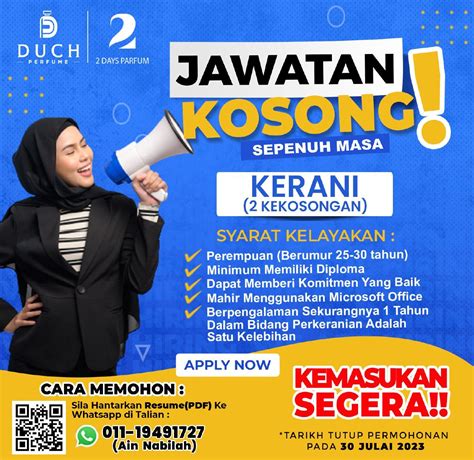 Jawatan Kosong Di Duch Perfume Trading Sdn Bhd