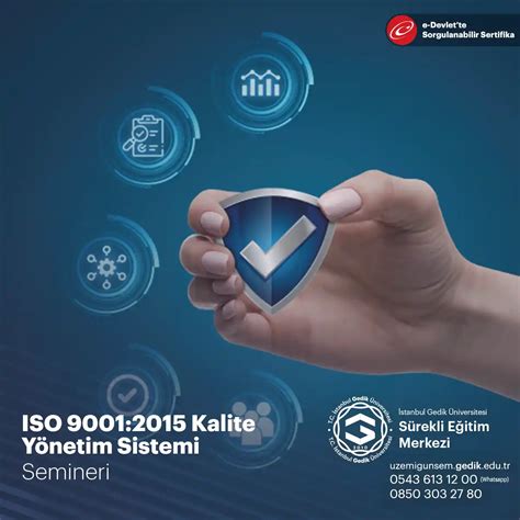 ISO 9001 2015 Kalite Yönetim Sistemi Semineri