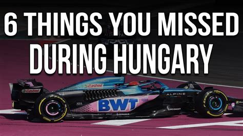 6 THINGS YOU DIDNT NOTICE F1 2023 Hungarian Grand Prix YouTube