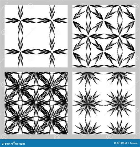 Un Insieme Di Reticoli Senza Giunte Eleganti Monocromatici