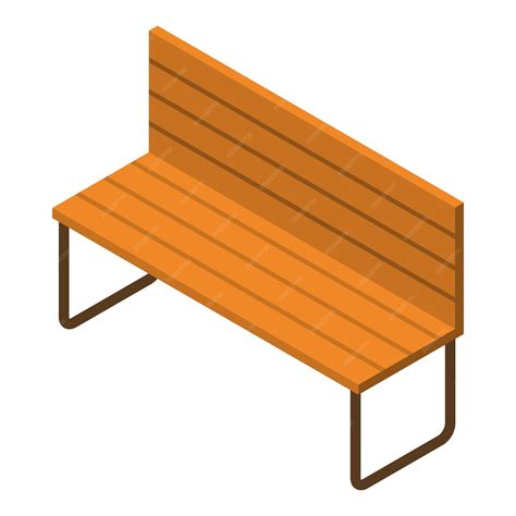 Premium Vector Wood Park Bench Icon Isometric Of Wood Park Bench Vector Icon For Web Design