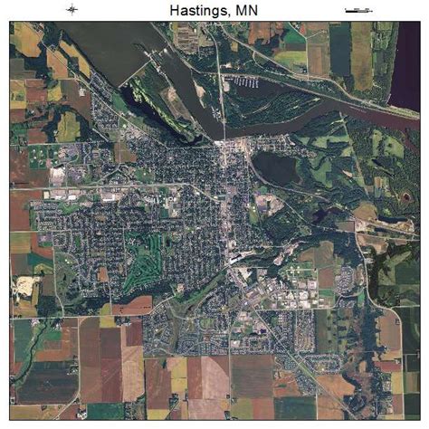 Aerial Photography Map of Hastings, MN Minnesota