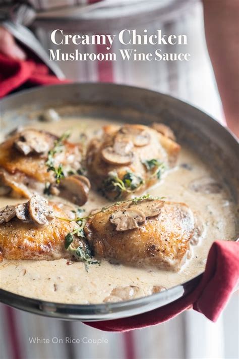 Cream Chicken With Mushroom White Wine Sauce Recipe Cart