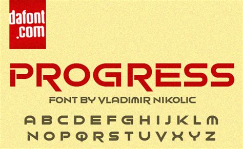 Progress Font