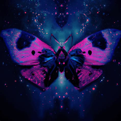 Graphisme Butterfly Synthwave Nebula Creative Fabrica