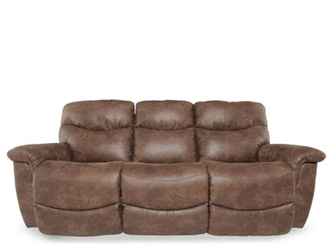 La Z Boy Leather Reclining Sofa Mathis Brothers