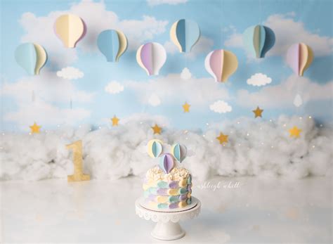 First Birthday Archives Ashleigh Whitt Hot Air Balloon Cake Hot