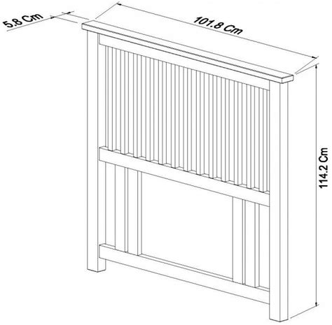 Atlanta Oak Headboard Single Cm