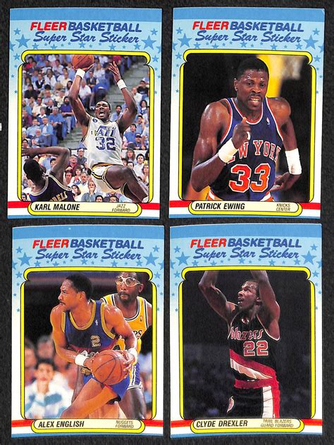 Lot Detail 1988 89 Fleer Basketball Complete Set W Stickers With 3rd