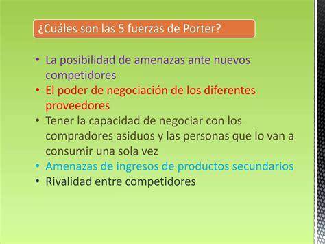 Las 5 Fuerzas De Porter 1 Ppt