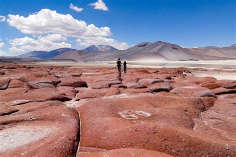 From San Pedro De Atacama Red Stones And Altiplanic Lagoons In Chile