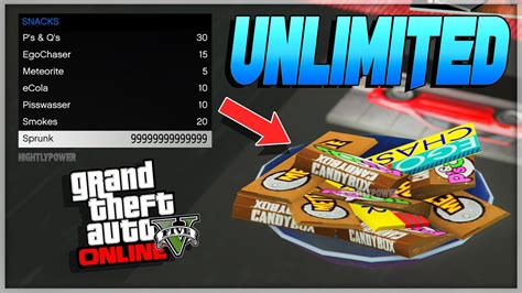 GTA 5 UNLIMITED SNACKS HOW TO GET UNLIMITED SPRUNK SNACKS GTA ONLINE