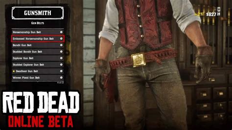 Gun Belts And Holsters Showcase Price Unlock Rank And More Red Dead