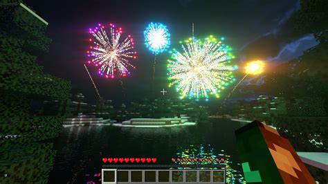 Ultra Realistic Minecraft Fireworks Youtube