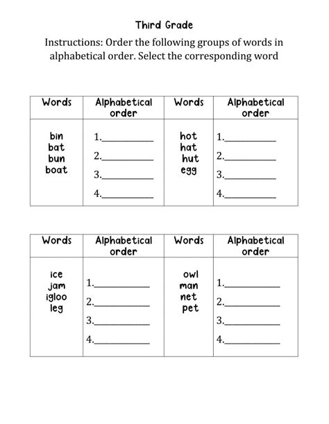 Alphabetical Order English As A Second Language Esl Worksheet Abc