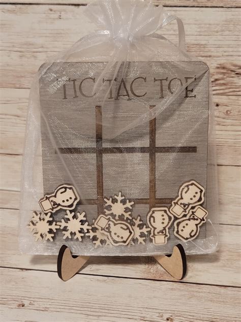 Snowman Tic Tac Toe Etsy