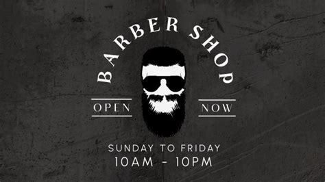 Bearded Barbers Facebook Event Cover Brandcrowd Facebook Event Cover