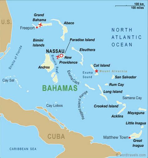 Bahamas Islands Map