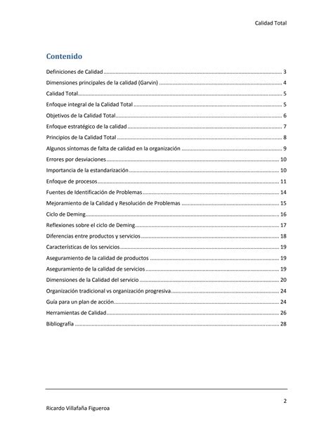 Solution Conceptos B Sicos Sobre Calidad Total Studypool