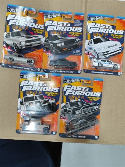 Hot Wheels Fast Furious Decades Of Fast Cijeli Set
