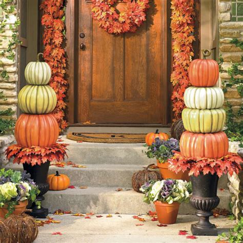 Create A Beautiful Fall Display With A Stacked Pumpkin Topiary Exotic