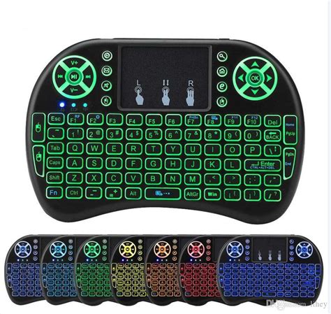 Mini Wireless keyboard mouse combo LED Backlit with 2.4GHZ Touchpad | Pibox India® - Home for ...