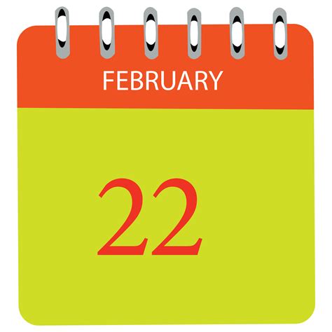 February- 22 Calendar- Daily- Icon- Date- Month 26263711 Vector Art at ...