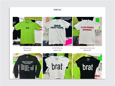 Official Brat merch is finally here - Fast Company