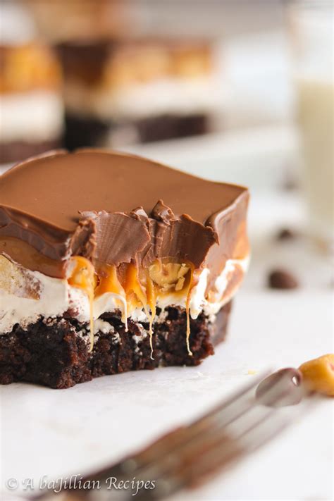 Snickers Brownies A Bajillian Recipes