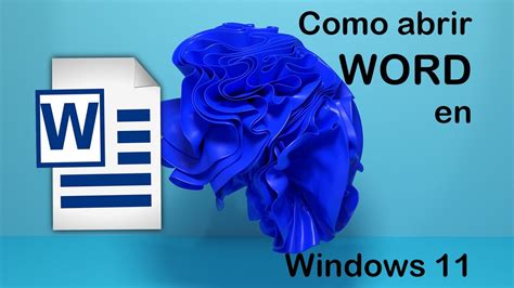 Como Entrar A Word En Computadora Windows Youtube