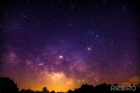 Fototapete Himmel voller Sterne erhellt Nacht nach Maß myredro de