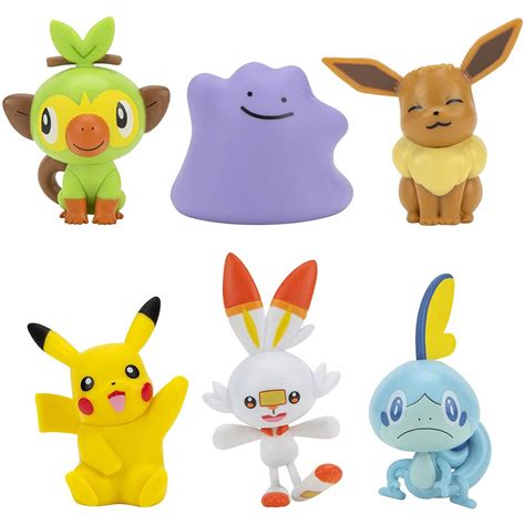 Jazwares Pokemon Figures Set 6 Pcs - 5-8 Cm Pokemon Figures, Evoli, Pikachu And More - Latest ...