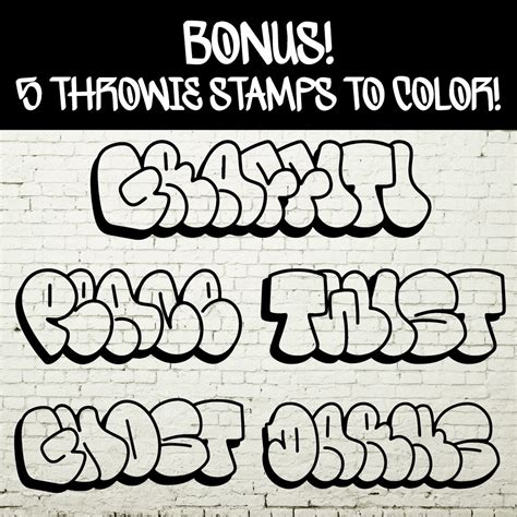 Graffiti Bubble Letter Font Alphabet for Procreate and Adobe Illustrator Create Your Own ...