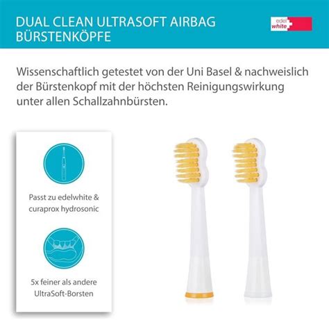 Dual Clean Ultrasoft Lot De T Tes De Brosse Dents Airbag Pour