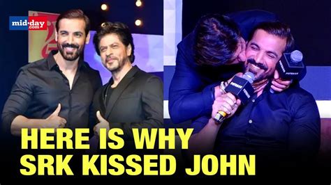 Pathaan Press Conference What Made Shah Rukh Khan Kiss John Abraham