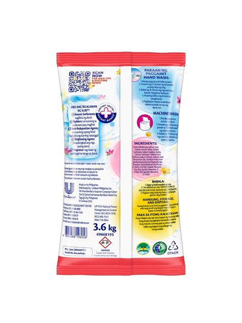 Surf Powder Detergent Cherry Blossom 3 6kg Edamama