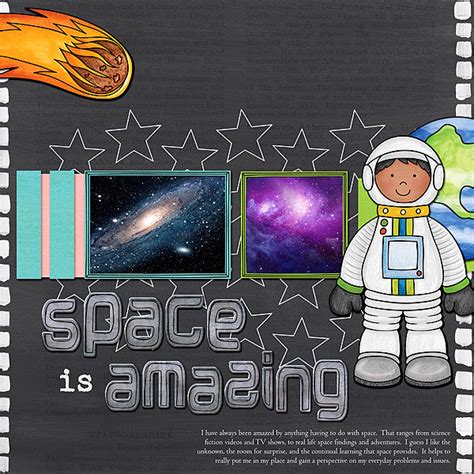 Space Age Digital Scrapbook Alpha