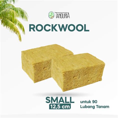 Jual Tanduria Rockwool Hidroponik Cm Media Tanam Rockwool Untuk