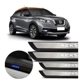 Soleira Led Nissan Kicks Frete Gr Tis